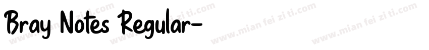 Bray Notes Regular字体转换